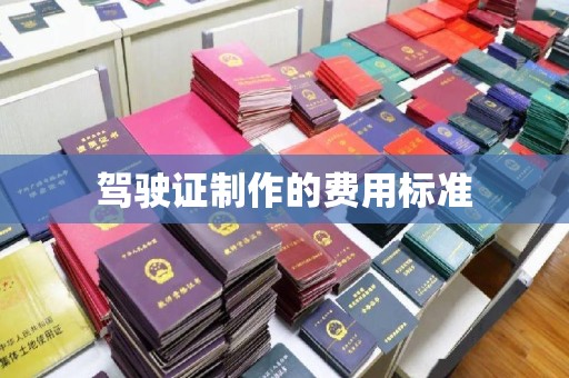 山阳驾驶证制作的费用标准